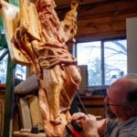 Dale Woodard Carving Moses